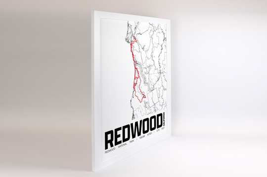 Redwood National Park – Perimeter Map Print