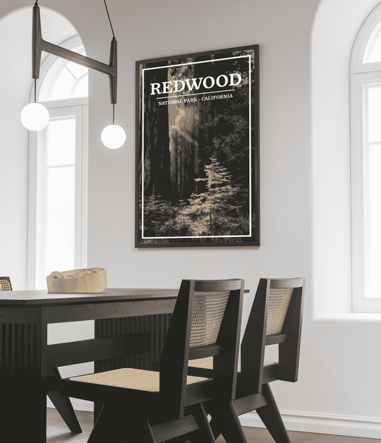 Redwood National Park Print | Vintage Style