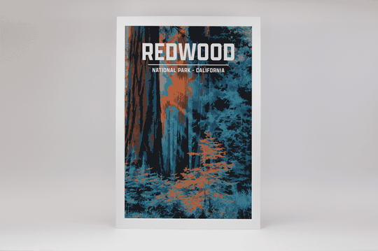Redwood National Park Print | Vintage Style