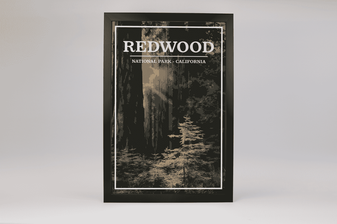 Redwood National Park Print | Vintage Style