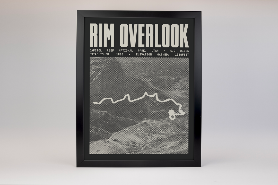 Rim Overlook Trail Poster | Capitol Reef National Park Prints