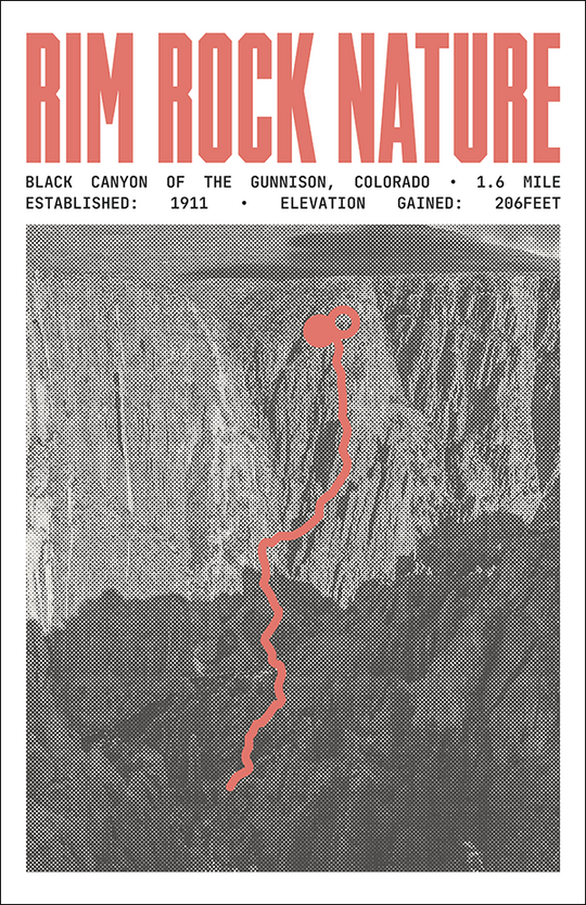 Rim Rock Nature Trail Poster | Black Canyon of the Gunnison National Park Prints