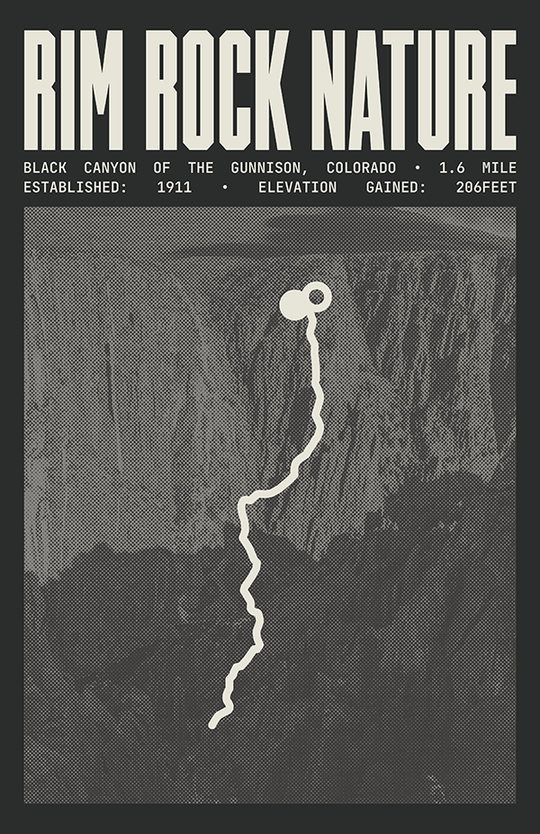 Rim Rock Nature Trail Poster | Black Canyon of the Gunnison National Park Prints