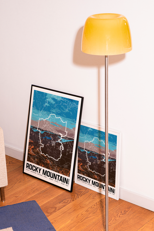 Rocky Mountain National Park – Perimeter Map Print