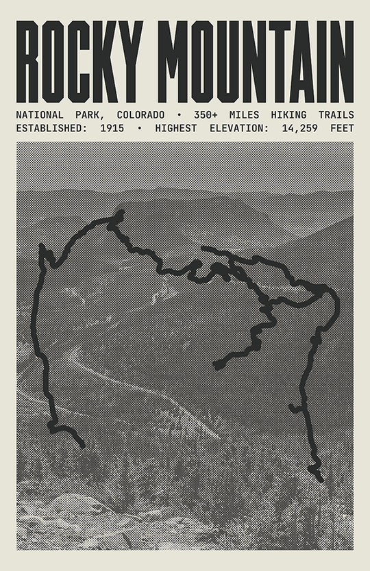 Rocky Mountain National Park Poster