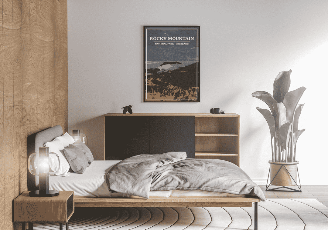 Rocky Mountain National Park Print | Vintage Style