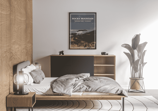 Rocky Mountain National Park Print | Vintage Style