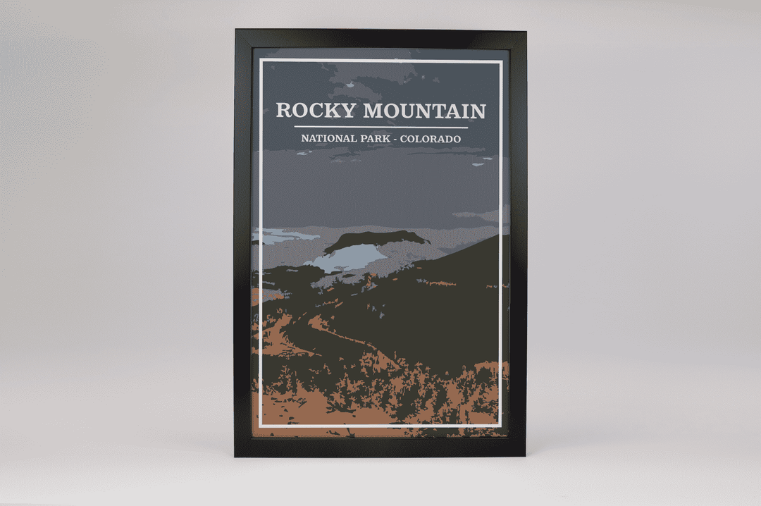 Rocky Mountain National Park Print | Vintage Style