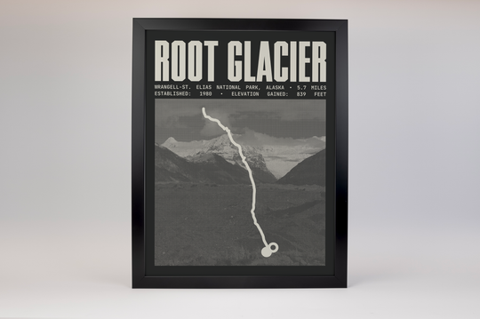 Root Glacier Trail Poster | Wrangell-St. Elias National Park Prints