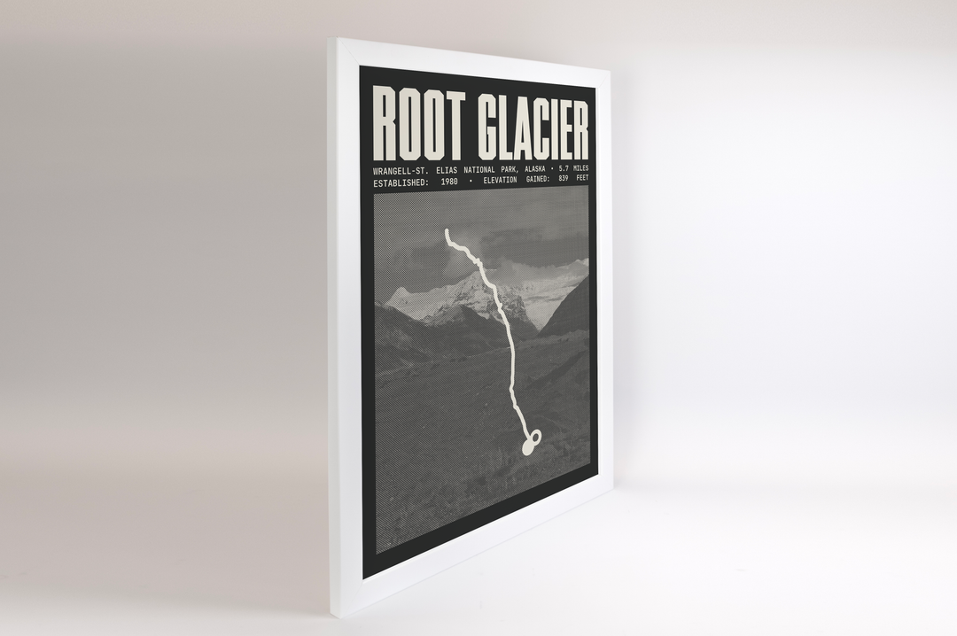 Root Glacier Trail Poster | Wrangell-St. Elias National Park Prints