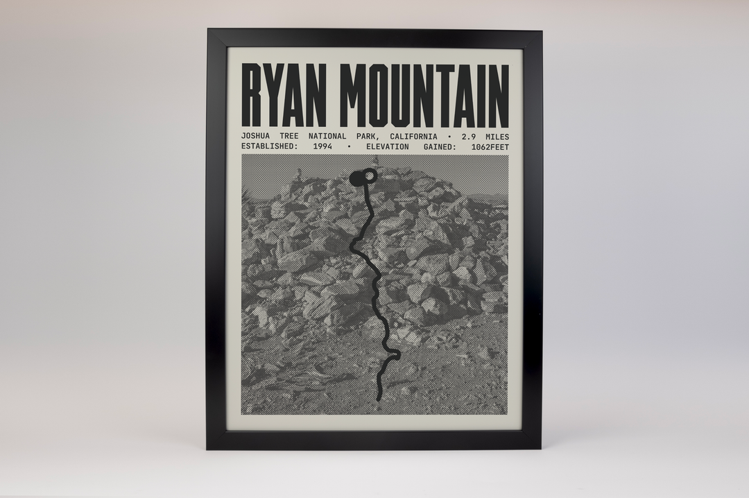 Ryan Mountain Poster | Joshua Tree National Park Prints