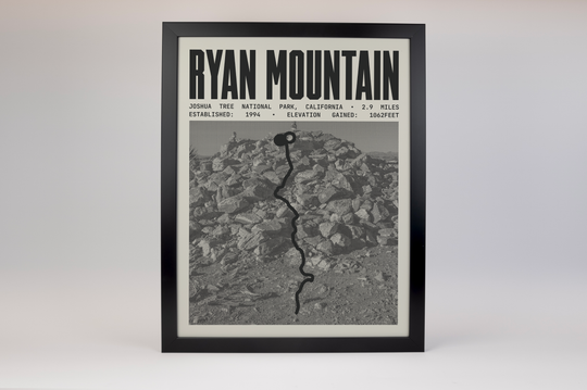 Ryan Mountain Poster | Joshua Tree National Park Prints