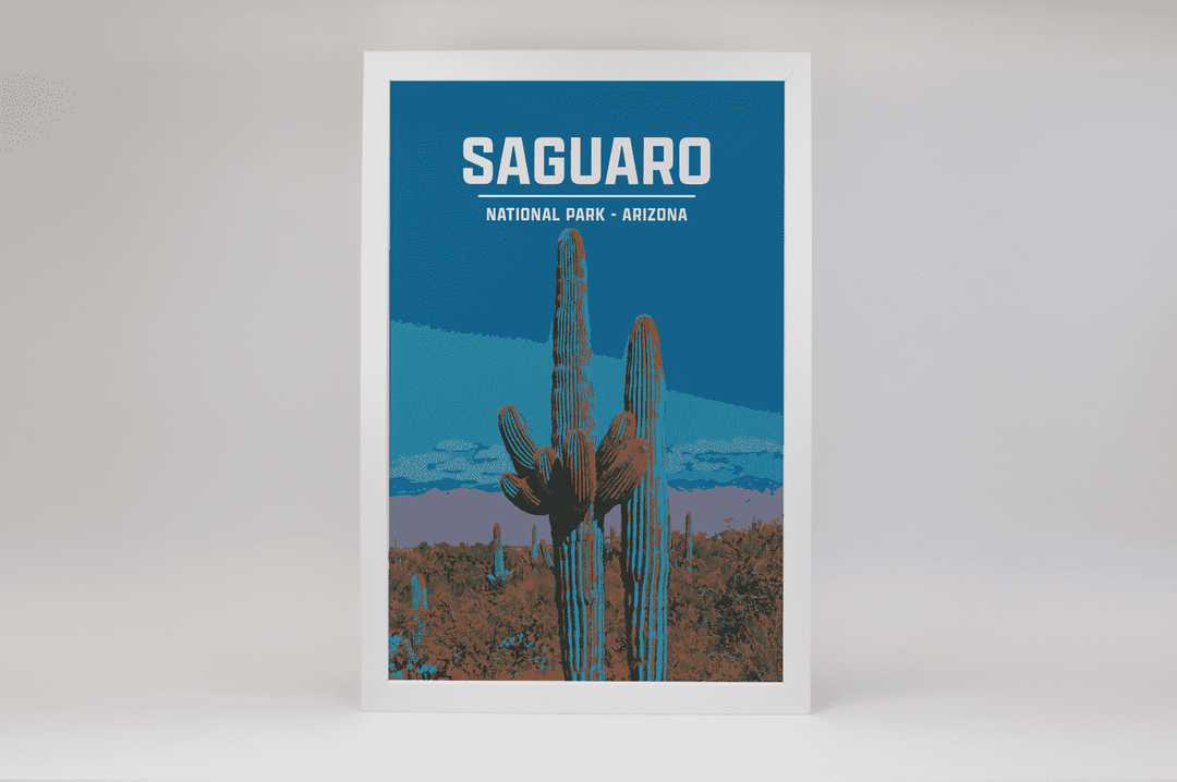 Saguaro National Park Print | Vintage Style
