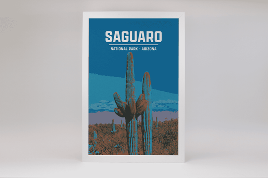 Saguaro National Park Print | Vintage Style