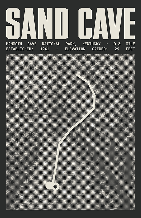 Sand Cave Trail Poster | Mammoth Cave National Park Prints