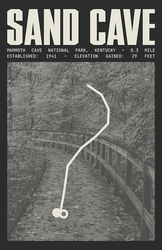 Sand Cave Trail Poster | Mammoth Cave National Park Prints