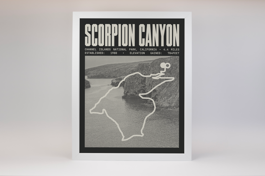 Scorpion Canyon Loop Trail Poster | Channel Islands National Prints