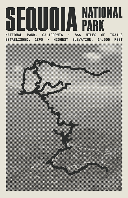 Sequoia National Park Poster