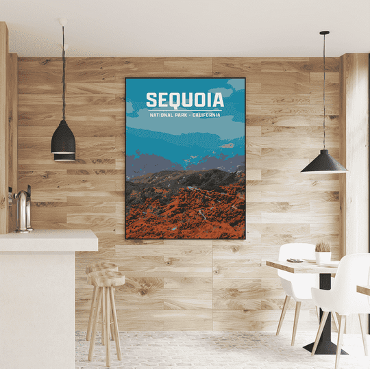 Sequoia National Park Print | Vintage Style