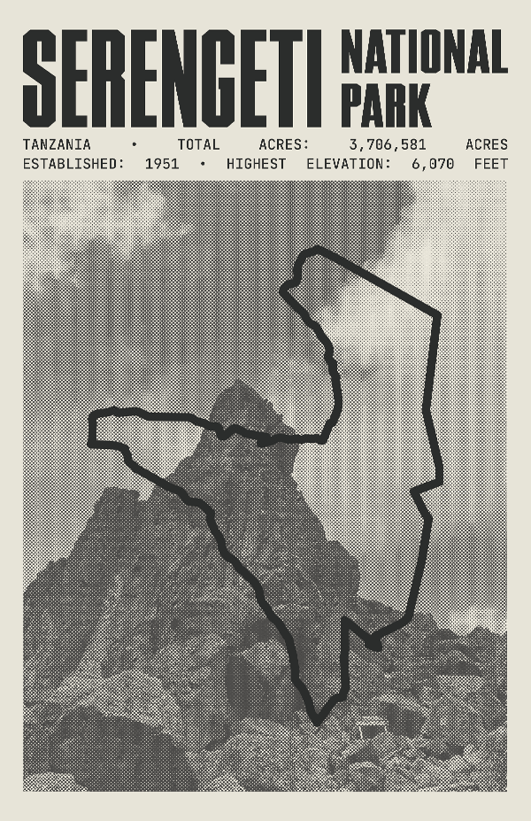 Serengeti National Park Poster
