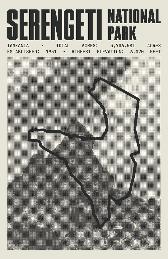 Serengeti National Park Poster