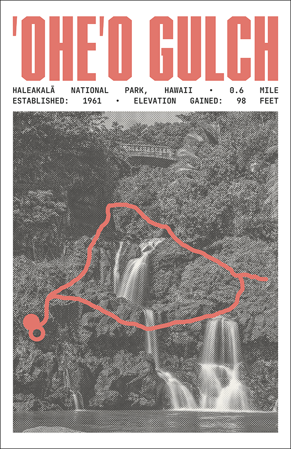 Seven Sacred Pools Trail ('Ohe'o Gulch) Poster | Haleakalā National Park Prints