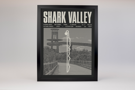 Shark Valley Tram Trail Poster | Everglades National Park Prints