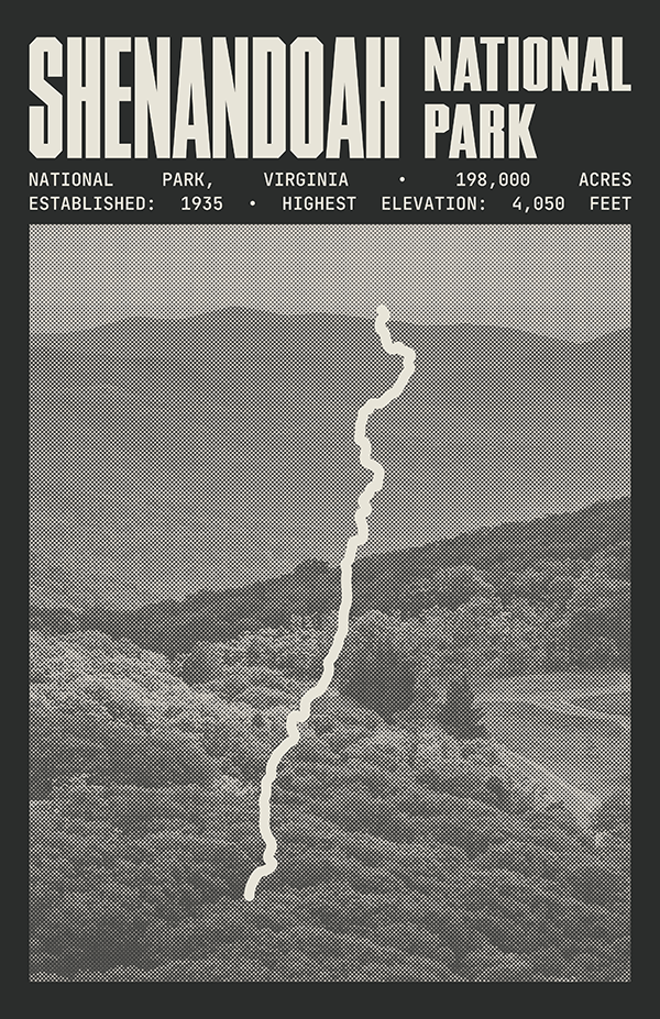 Shenandoah National Park Poster