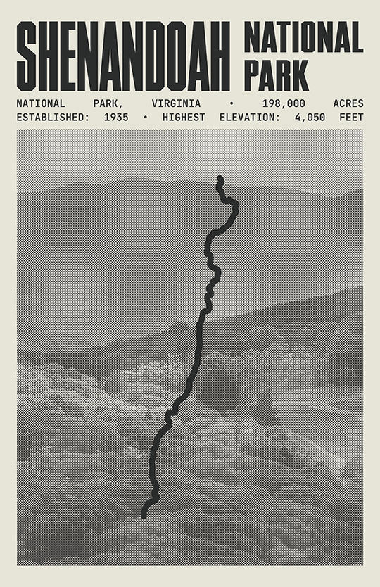 Shenandoah National Park Poster