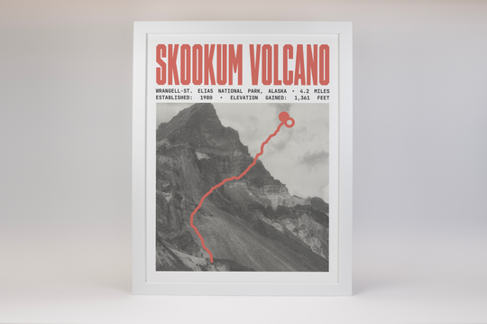 Skookum Volcano Trail Poster | Wrangell-St. Elias National Park Prints