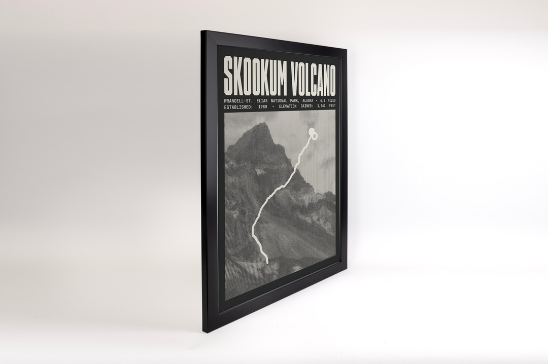 Skookum Volcano Trail Poster | Wrangell-St. Elias National Park Prints