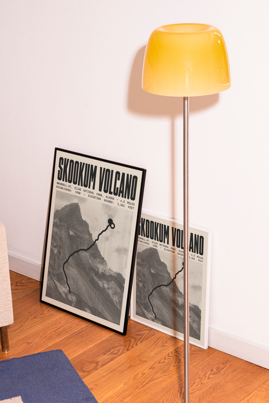 Skookum Volcano Trail Poster | Wrangell-St. Elias National Park Prints