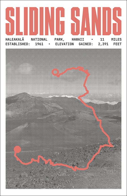 Sliding Sands (Keonehe‘ehe‘e) Poster | Haleakalā National Park Prints
