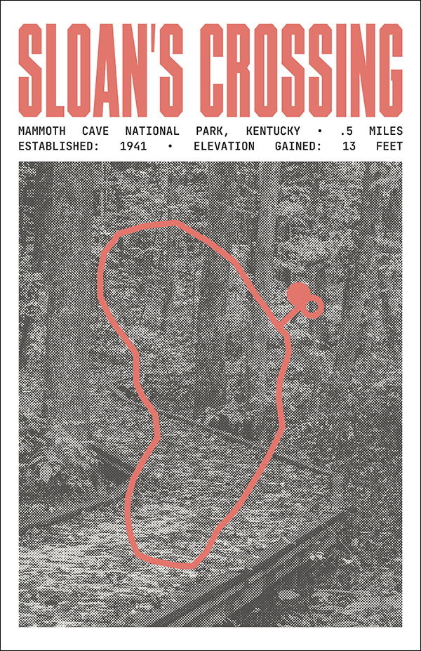 Sloan's Crossing Pond Trail Poster | Mammoth Cave National Park Prints