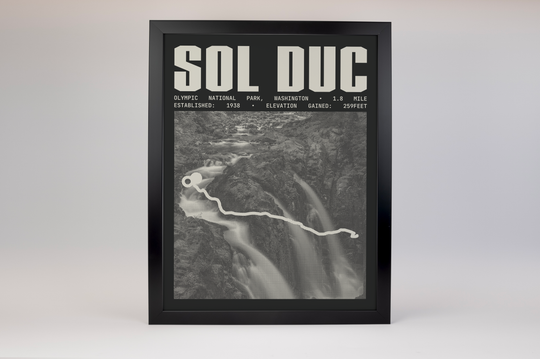 Sol Duc Falls Trail Poster | Olympic National Park Prints