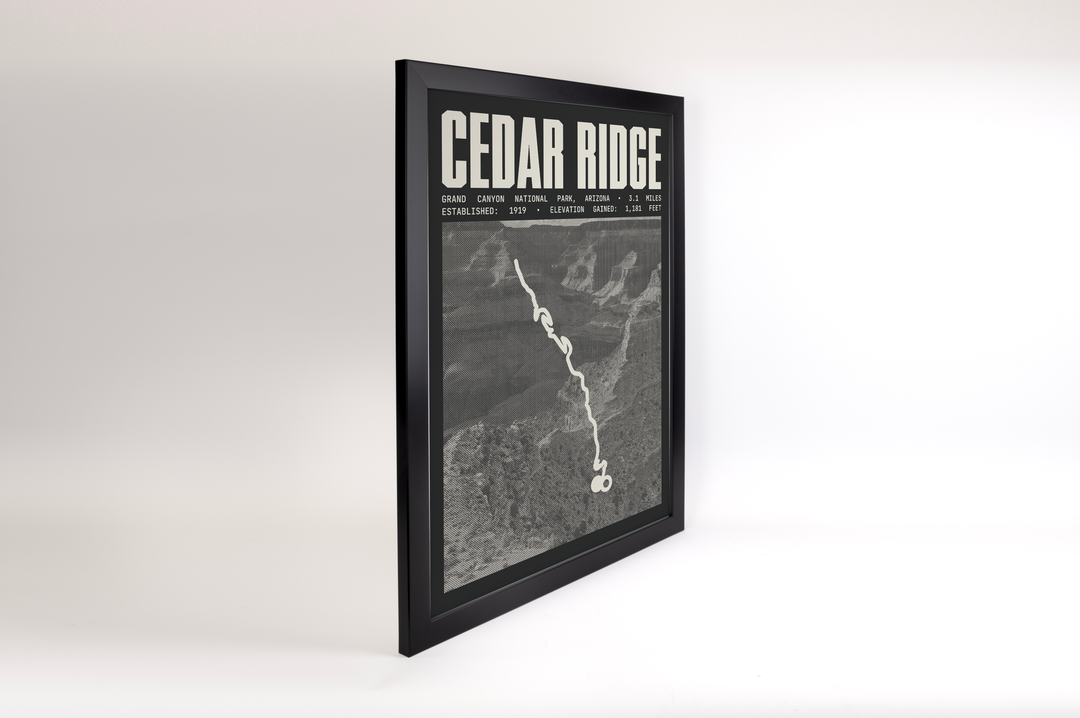 South Kaibab Trail to Cedar Ridge Poster | Grand Canyon National Park Prints