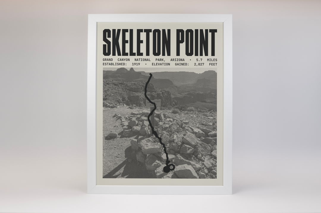 South Kaibab Trail to Skeleton Point Poster | Grand Canyon National Park Prints