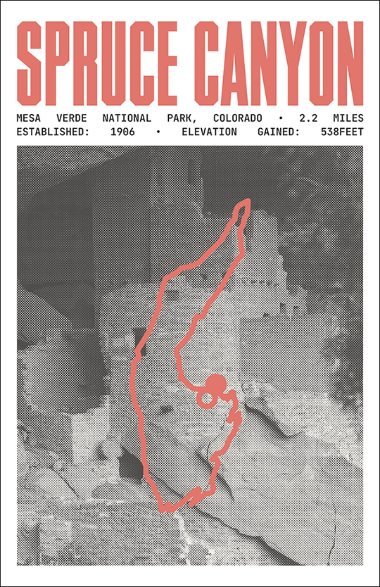 Spruce Canyon Trail Poster | Mesa Verde National Park Prints