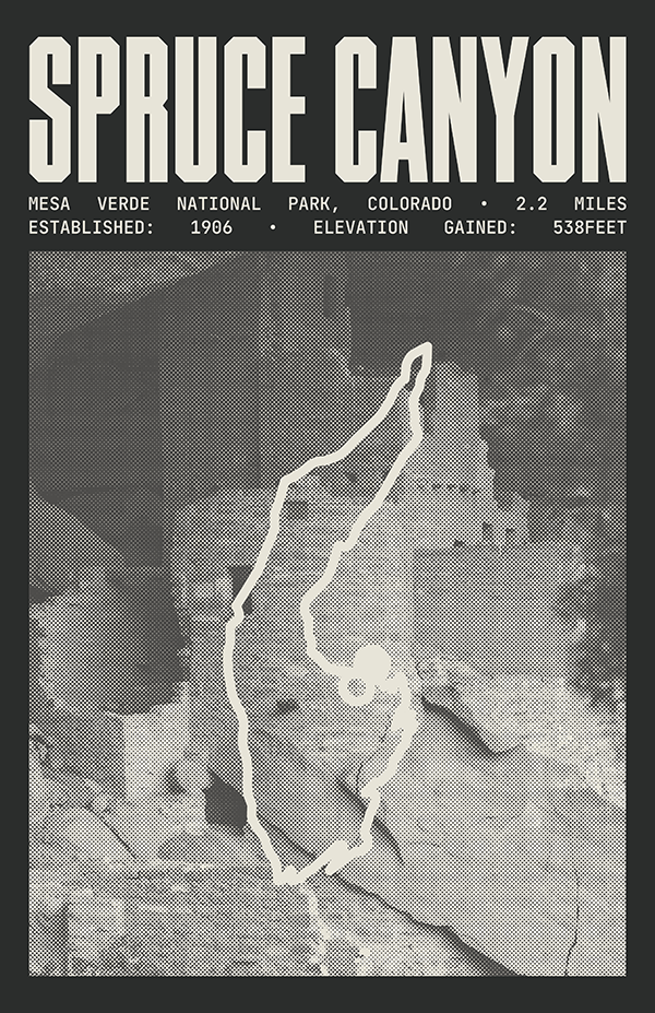 Spruce Canyon Trail Poster | Mesa Verde National Park Prints
