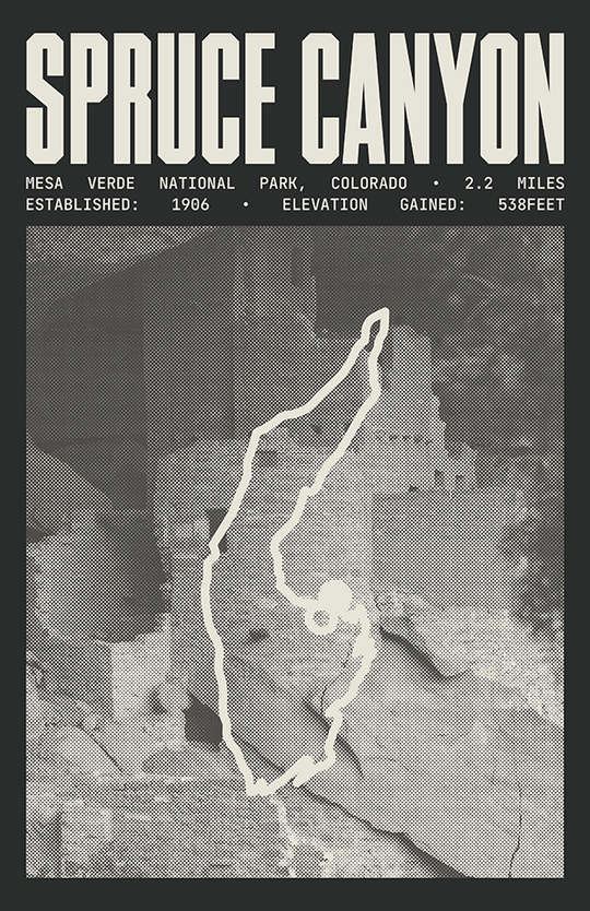 Spruce Canyon Trail Poster | Mesa Verde National Park Prints