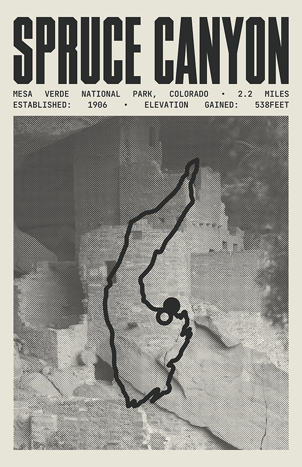 Spruce Canyon Trail Poster | Mesa Verde National Park Prints