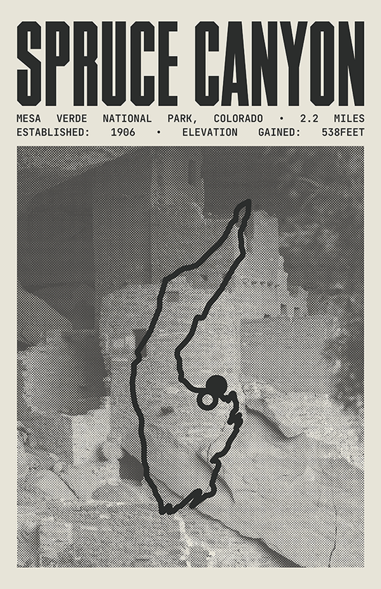 Spruce Canyon Trail Poster | Mesa Verde National Park Prints