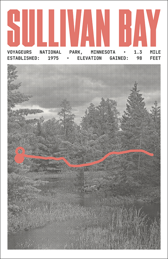 Sullivan Bay Trail Poster | Voyageurs National Park Prints