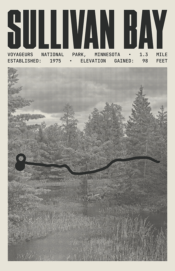 Sullivan Bay Trail Poster | Voyageurs National Park Prints