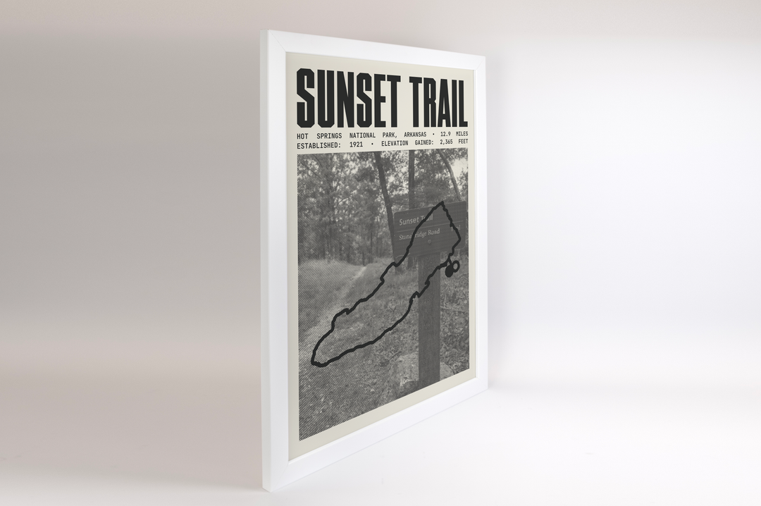 Sunset Trail Poster | Hot Springs National Park Prints