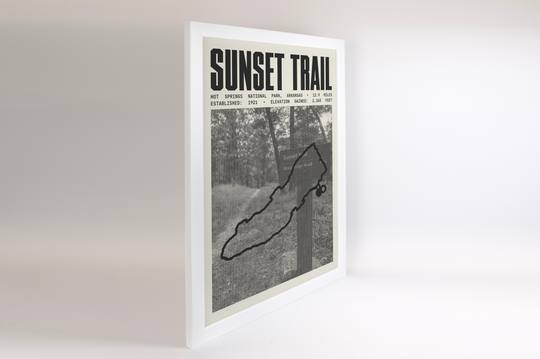 Sunset Trail Poster | Hot Springs National Park Prints