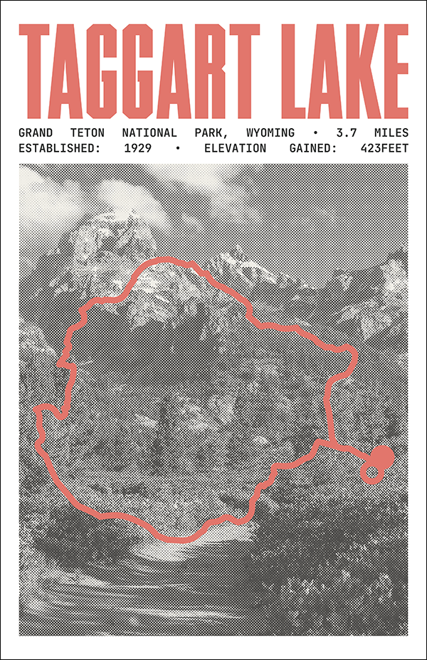 Taggart Lake Loop Poster | Grand Teton National Park Prints