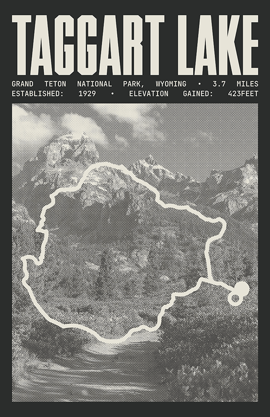Taggart Lake Loop Poster | Grand Teton National Park Prints