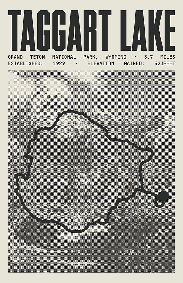 Taggart Lake Loop Poster | Grand Teton National Park Prints