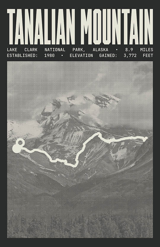Tanalian Mountain Poster | Lake Clark National Park Prints